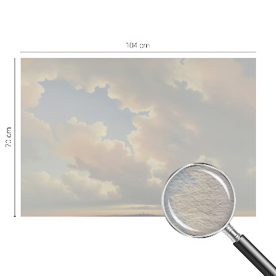 Vliestapete fürs Wohnzimmer mit pastellfarbenem Himmel als Motiv