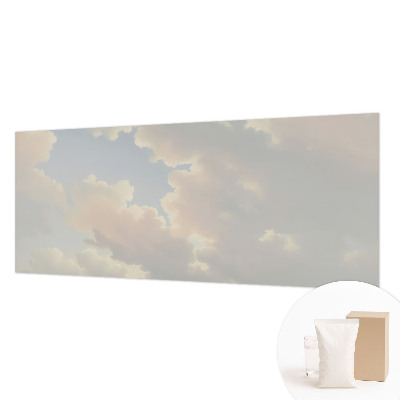 Vliestapete fürs Wohnzimmer mit pastellfarbenem Himmel als Motiv