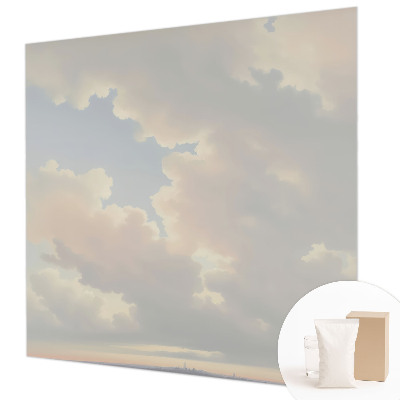 Vliestapete fürs Wohnzimmer mit pastellfarbenem Himmel als Motiv
