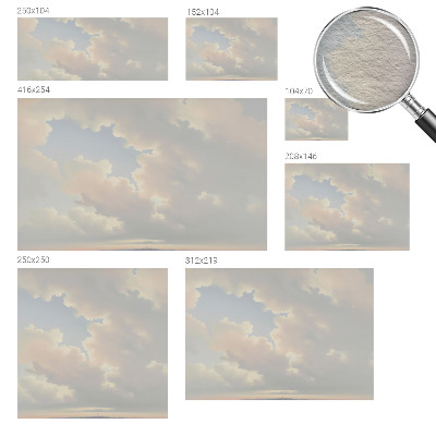 Vliestapete fürs Wohnzimmer mit pastellfarbenem Himmel als Motiv