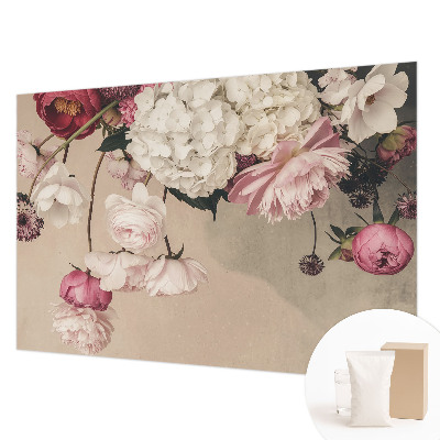 Bedruckte Vlies-Fototapete Romantische Blumen