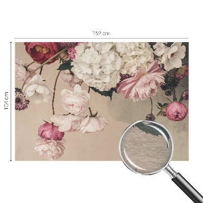 Bedruckte Vlies-Fototapete Romantische Blumen