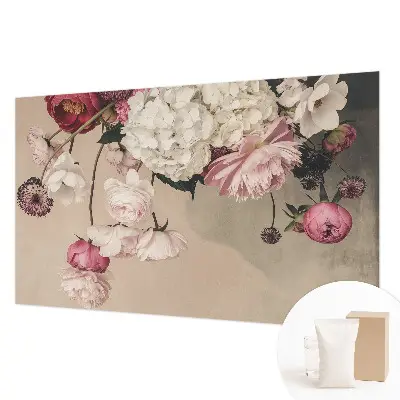 Bedruckte Vlies-Fototapete mit romantischem Blumenmotiv