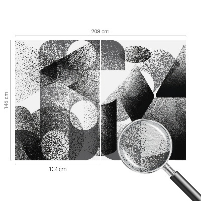 Wand-Fototapete mit geometrischem Muster