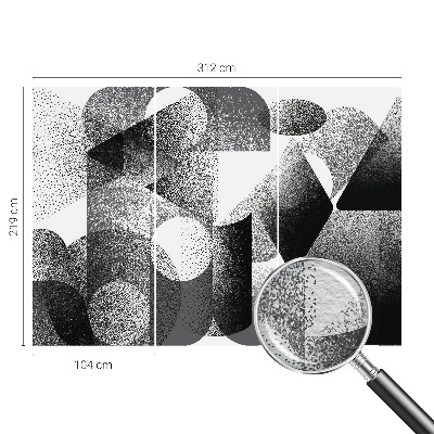 Wand-Fototapete mit geometrischem Muster