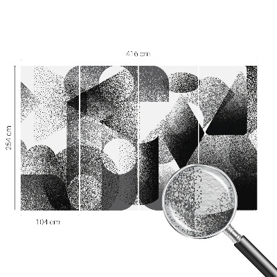 Wand-Fototapete mit geometrischem Muster