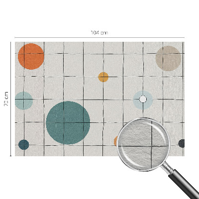 Dekorative Wand-Fototapete Farbige Kreise