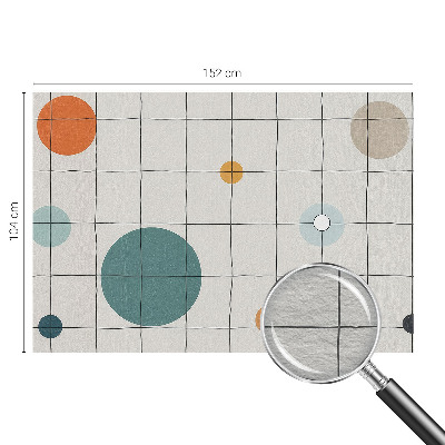 Dekorative Wand-Fototapete Farbige Kreise