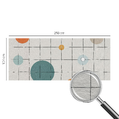 Dekorative Wand-Fototapete Farbige Kreise