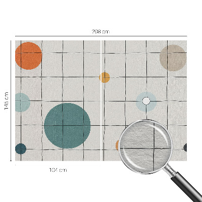 Dekorative Wand-Fototapete Farbige Kreise