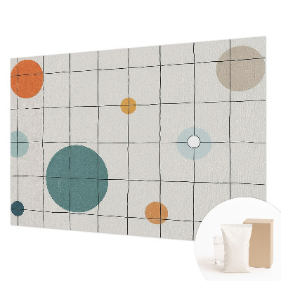 Dekorative Wand-Fototapete Farbige Kreise