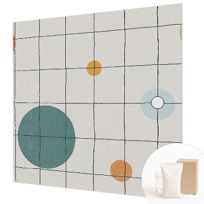 Dekorative Wand-Fototapete Farbige Kreise