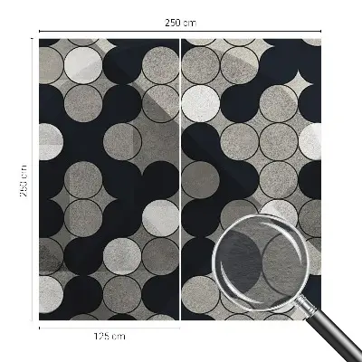 Fototapete mit geometrischem Kreisdesign