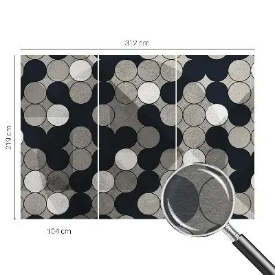 Fototapete mit geometrischem Kreisdesign