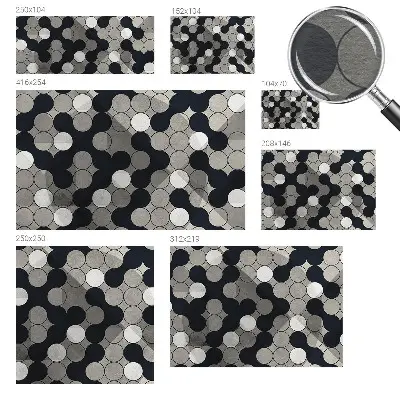 Fototapete mit geometrischem Kreisdesign