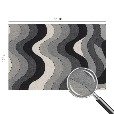 Wandtapete Graue Wellen