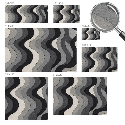 Wandtapete Graue Wellen