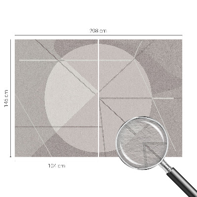 Vlies-Fototapete mit abstraktem Geometriemotiv