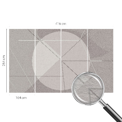 Vlies-Fototapete mit abstraktem Geometriemotiv