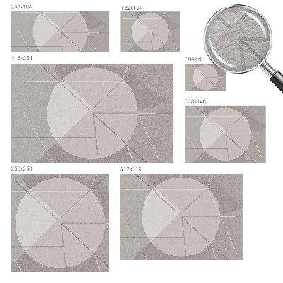 Vlies-Fototapete mit abstraktem Geometriemotiv