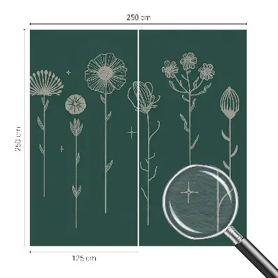 Fototapete fürs Schlafzimmer mit zarten Blüten als Motiv