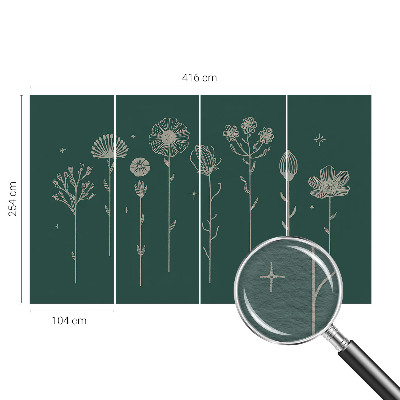 Fototapete fürs Schlafzimmer Zarte Blüten