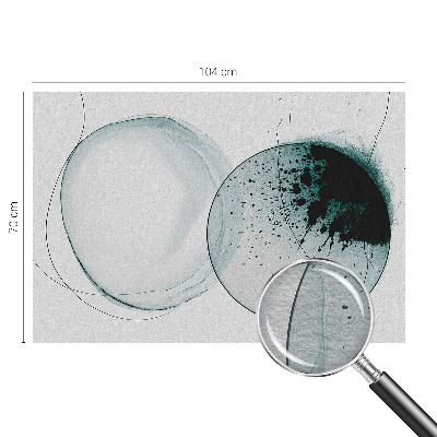 Motivtapete aus Vlies Grüne Kreise