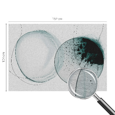 Motivtapete aus Vlies Grüne Kreise