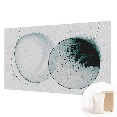 Motivtapete aus Vlies mit grünem Kreis‑Motiv