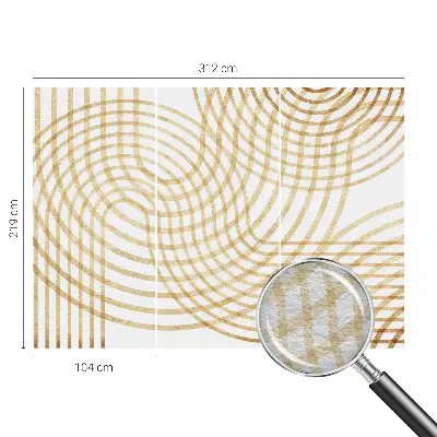 Vlies-Fototapete nach Maß mit geometrischem Webmuster