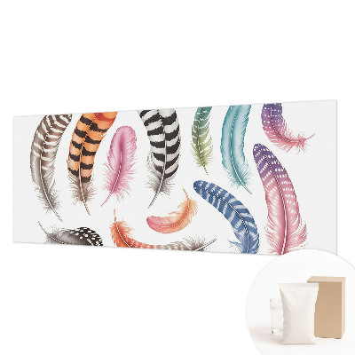 Vlies-Fototapete fürs Wohnzimmer Pastellfarbene Federn