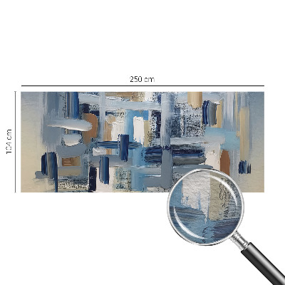 Vlies-Fototapete fürs Schlafzimmer mit abstraktem Pinselmotiv