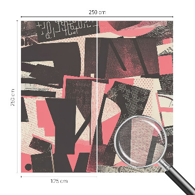 Vliestapete fürs Wohnzimmer Geometrische Collage