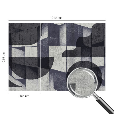 Motivtapete mit geometrischem Symmetrie‑motiv