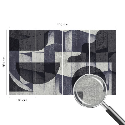 Motivtapete mit geometrischem Symmetrie‑motiv