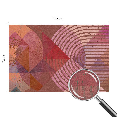 Wand-Fototapete mit abstrakten Formen