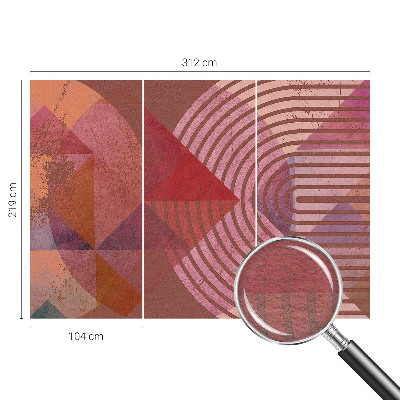 Wand-Fototapete mit abstrakten Formen