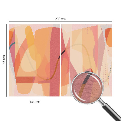 Vlies-Fototapete mit farbenfroher abstrakter Illustration