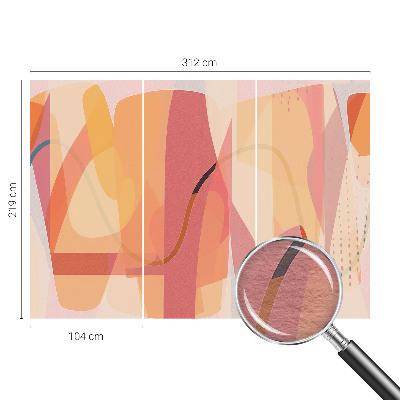 Vlies-Fototapete mit farbenfroher abstrakter Illustration