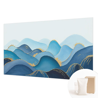 Dekorative Wand-Fototapete hügelige Landschaft