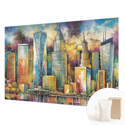 Wandtapete Stadtpanorama