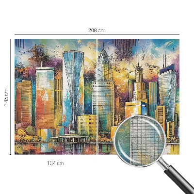 Wandtapete Stadtpanorama