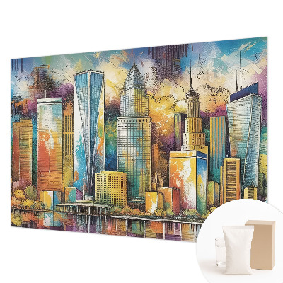 Wandtapete Stadtpanorama