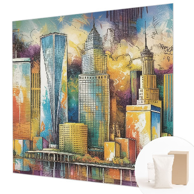 Wandtapete Stadtpanorama