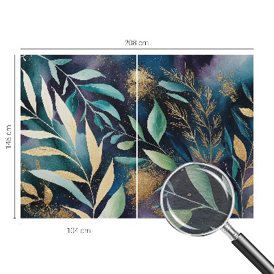 Fototapete fürs Schlafzimmer Botanische Blätter