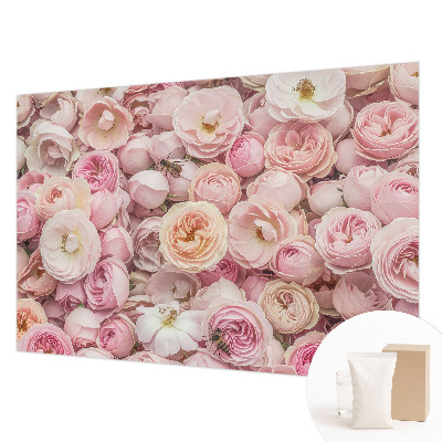 Fototapete aus Vlies mit einem Motiv aus wunderschönen Blumen