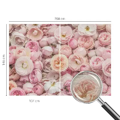 Fototapete aus Vlies mit einem Motiv aus wunderschönen Blumen
