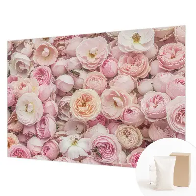 Fototapete aus Vlies mit einem Motiv aus wunderschönen Blumen