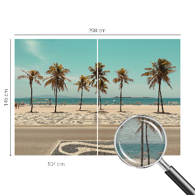 Vlies-Fototapete nach Maß mit Motiv eines Palmenstrandes