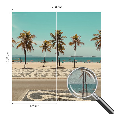 Vlies-Fototapete nach Maß mit Motiv eines Palmenstrandes